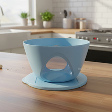 TUPPERWARE C143 MEDITERRANO SCHÜSSEL 4,3 L HELLBLAU