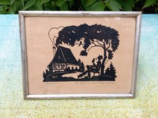 Altes Bild Scherenschnitt