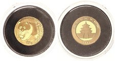 China 20 Yuan 2002 Panda 1/20 Unze Gold PP in Kapsel   123472