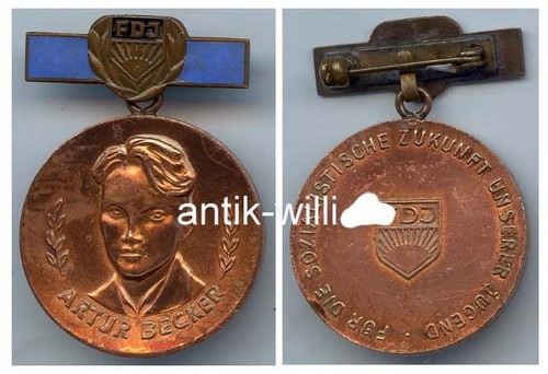 Ddr fdj artur becker - ddr, medaille