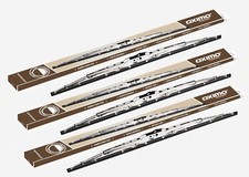 3x Chrom Scheibenwischer von OXIMO passt für Ford Granada II Turnier 1977-1985