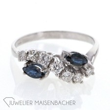 Ring "Infinity" mit Saphir und Brillanten Gold