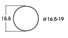 Roco H0 40072 Haftreifen 16,5 - 19,0 mm (10 Stück) - NEU + OVP