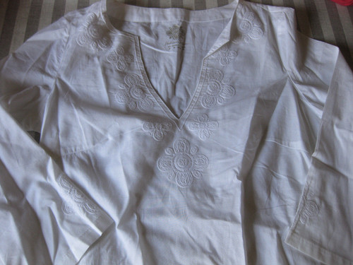 Bluse tunika hemd - tunika, weiß