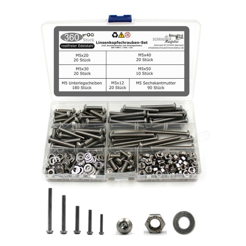 Set aus linsekopfschrauben - set, isk