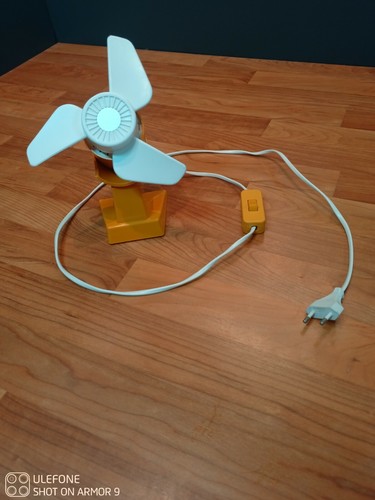 Tischventilator 70er orange - tischventilator,