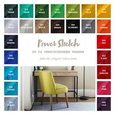 Polyesterstoff Meterware uni - Power-Stretch Dekostoff, Kostümstoff *Ab 50cm