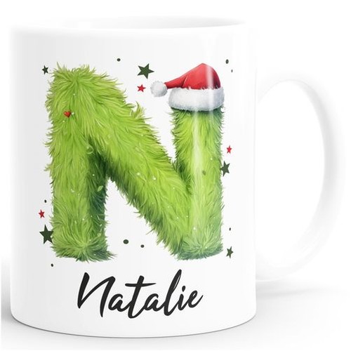 Kaffeetasse monogramm design - kaffeetasse,