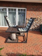 Garten/ Terrassen Zweisitzer "Vis-a-Vis", Unikat auf Rollen