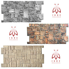 3D PVC FLIESEN Wandpaneele Deckenpaneele Wandverkleidung Verblender Steinimitat!