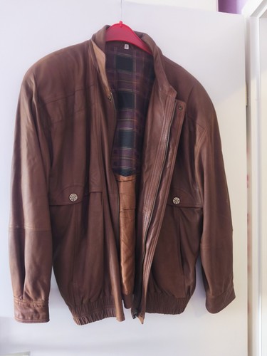Hellbraune lederjacke herren - hellbraune,