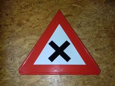 Vorfahrt-Schild alt Emailschild Verkehrsschild Oldtimer alt Deko Loft Garage