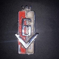 Originales altes Emblem / Schriftzug " V6 " Ford Taunus 17m / 20m / 26m P7a / b