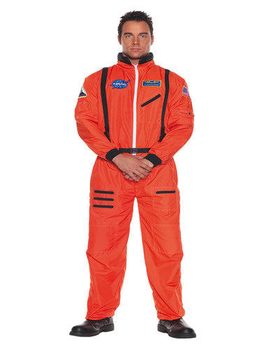 Orangefarbener astronauten - orangefarbener,