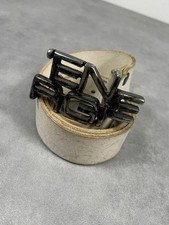 Ledergürtel cremeweiß