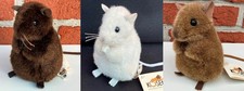 Kösen 2730 & 2731 & 2732 Maus Spitzmaus Weiß & Braun Plüschtier Stofftier NEU!