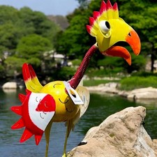 Gartenfiguren große Tiere - Fantasie XXXL handgefertigt Metall wetterfest 80cm