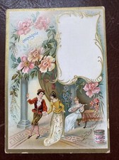 LIEBIG MENÜ Handelskarten 18. Jahrhundert Kostüme Blumen Periode Mode deutsch