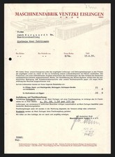 Rechnung Eislingen 1936