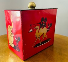 altes Kaffeedose Blechdose KAISER‘S Kaffee rot viereckig 12x7x10,5cm VINTAGE