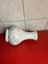 kleine Vase Royal Stafford zarte Blüten Goldrand 14cm hoch