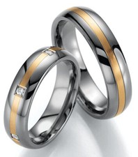 585Gold - Titan Eheringe +