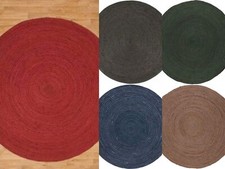 Rund Teppich Jute Geflochten