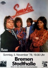 Smokie 1978 plakat - smokie,