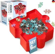 Clementoni Puzzle-Sortierer - 6X stapelbare Sortierhilfe Schalen für 