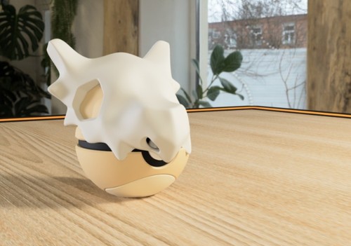 Tragosso cubone pokéball 3d - -,