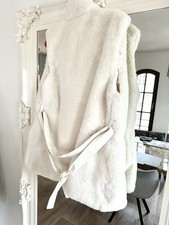 Fellweste  wollweiss/ beige  , Gr.  42