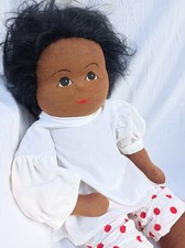 Waldorfpuppe, handgemachte Puppe nach Waldorf Art 60 cm,  mit Dirndl, 90er Jahre