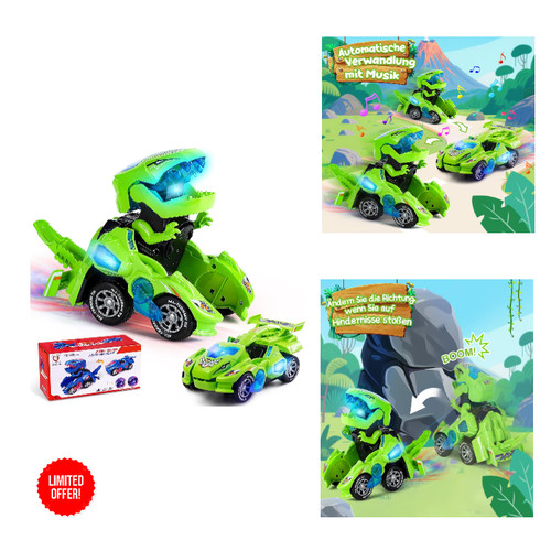 Dinosaurier transform auto - dinosaurier, mit