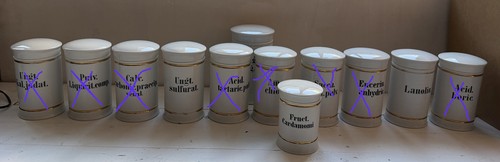 Porzellan apothekergefäß - apothekergefäß, m