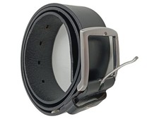 Tommy Hilfiger Ledergürtel Herren Schwarz Größe 85 Schnalle Logo Uni