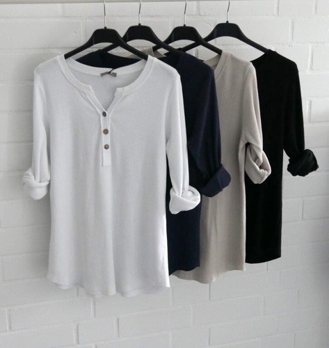 Damen henley shirt - damen,