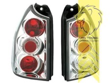 Rückleuchten Heckleuchten für Peugeot 307 SW Break weiss chrom