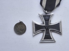 EK 2 1914 mit Stempel FP oder FR am Ring und Miniaturorden