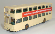 Wiking - MAN SD 200 Doppeldeckerbus Württembergische Versicherungen#25-SV1110/K4