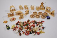 vintage Holz-Weihnachtsdeko Erzgebirge – Seltener Christbaumschmuck, Figuren