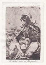 Francisco de Goya plate 37 from Los Caprichos etching Radierung grabado