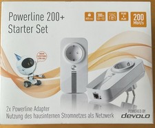 Devolo Powerline 200+ Starter Set, 2 Adapter/Steckdose, PowerLAN über Stromnetz