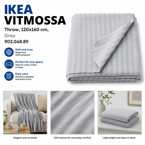 Ikea vitmossa überwurf - vitmossa,