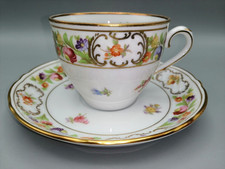 Schumann Arzberg Dresdner Blumen Kaffeetasse mit Untertasse Empress