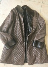 ECHT Pelz Wendemantel gr.38-42 Braun