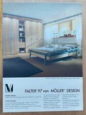 Möller Design Falter 97 Schrank Yomo Bett Original 1997 Vintage Advert Werbung