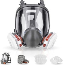 Staubmaske Gasmaske Lackiermaske Atemschutz Vollmasken mit Aktivkohle Filter