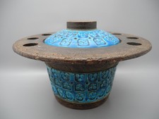 Bitossi? Deckeldose Keramik blau braun Italien Topf Italy Italien