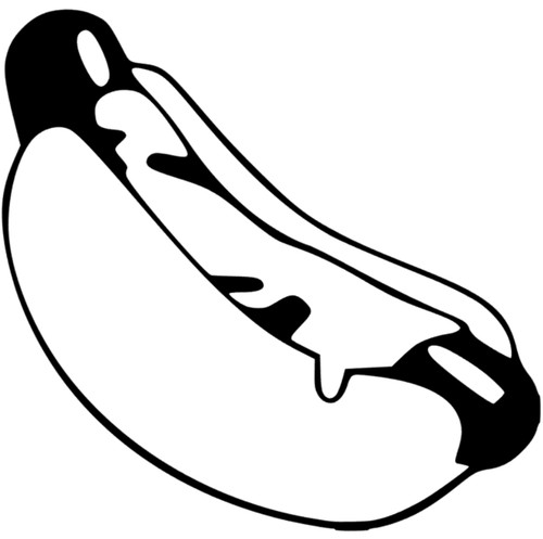 Hotdog aufkleber sticker auto - hotdog,