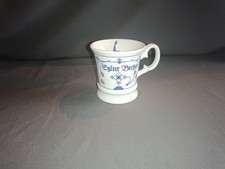 Sylter  Kaffeepott Porzellan Kaffeebecher Kaffeetasse Teetasse Indisch Blau